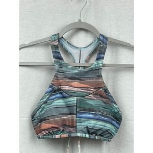 prAna Women's Swim Bikini Azra top, Size small, New with tags, Granite bonita